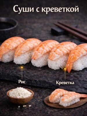 Суши с креветкой